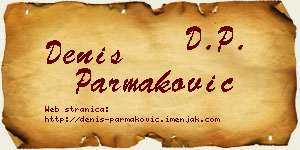 Denis Parmaković vizit kartica